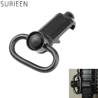 surieen tactical push button quick release detach swivel loop with rail sling attachment mount for 20mm picatinny rails hunting