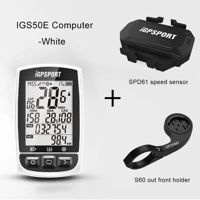 Group 3 White I gps порт IGS50E gps компьютер Велоспорт ANT+ велосипед беспроводной компьютер цифровой спидометр одометр подсветка IPX6 Водонепроницаемый компьютер - Цвет: Group 3 White