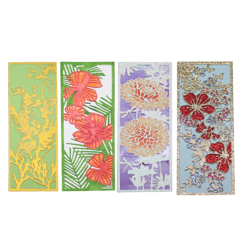 Металлические пресс формы 4 шт. прямоугольные для скрапбукинга изготовления