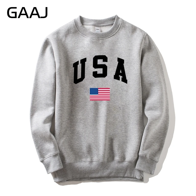GAAJ, США, американский флаг, мужская и женская толстовка, повседневная, с капюшоном, с принтом, популярная флисовая Мужская куртка, толстовка, Homme, брендовая одежда