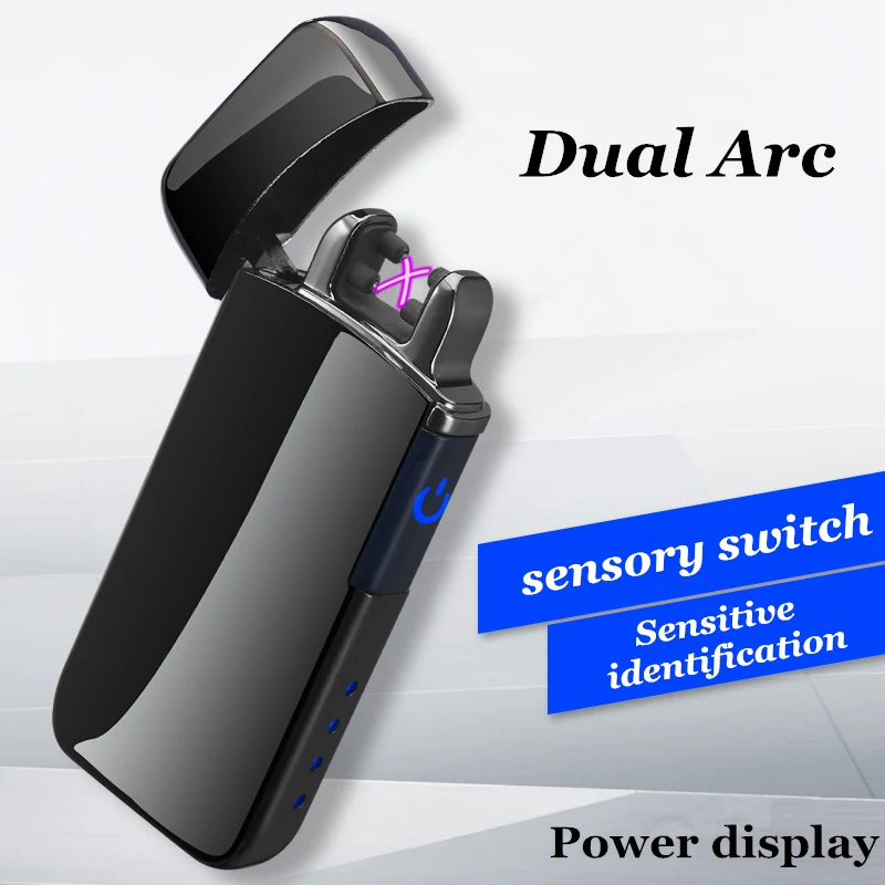 Новинка 2018 USB зажигалка электрическая с двойной дугой перезаряжаемая