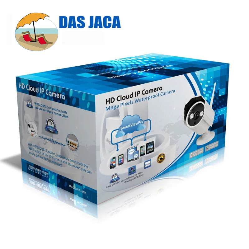 DasJaca 1mp наружная Водонепроницаемая onvif CCTV камера безопасности 720p hd wifi