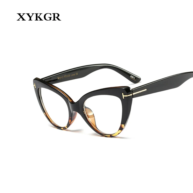 XYKGR, новинка, модные, индивидуальные, кошачьи глаза, трендовые, плоские, зеркальные, для девушек, оптические, компьютерные очки, оправа, для девушек, прозрачные линзы, очки