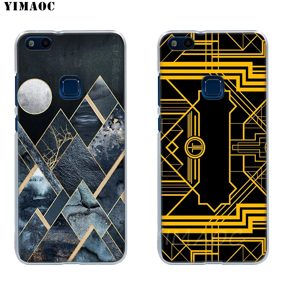 YIMAOC Geometric Graphic Plants Leaf Soft Case for Huawei P8 P9 P10 P20 P30 Lite Pro P smart 2019 TPU Cover |