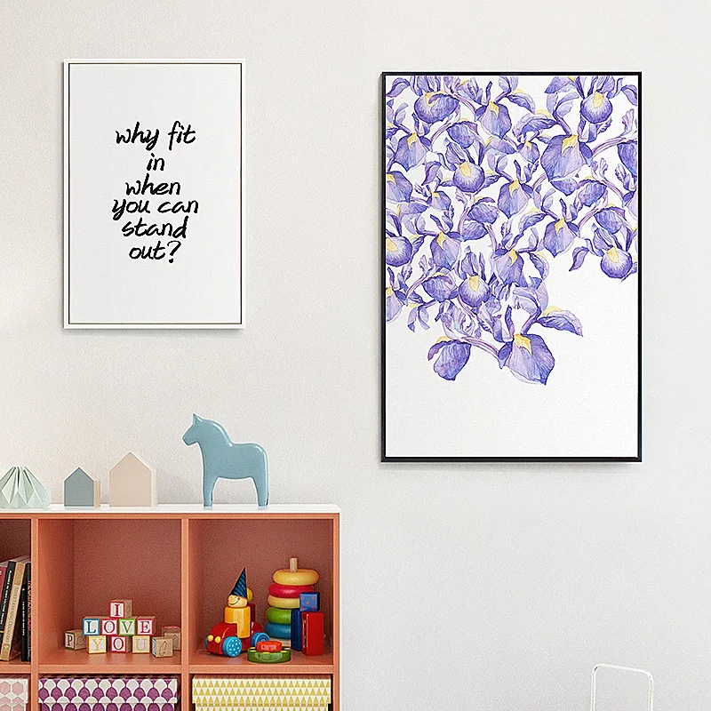

Modern Watercolor Beautiful Plant Flower Canvas Paitning Nordic Wall Picture Home Decoration Posters and Prints Custom Unframed