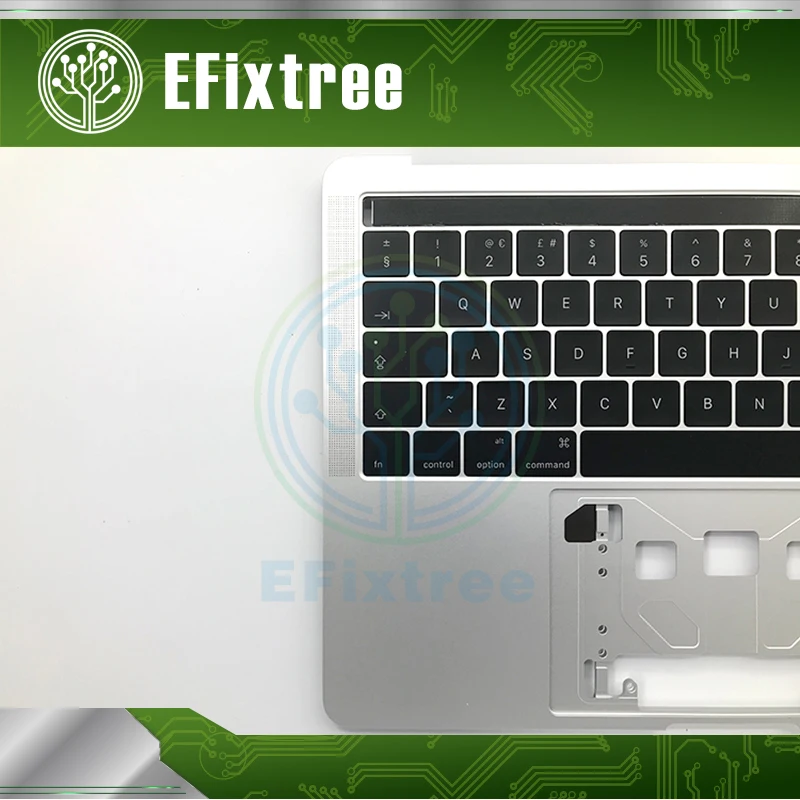 Серебристый чехол для Macbook Pro Retina 13 ''A1706 с раскладкой клавиатуры английский