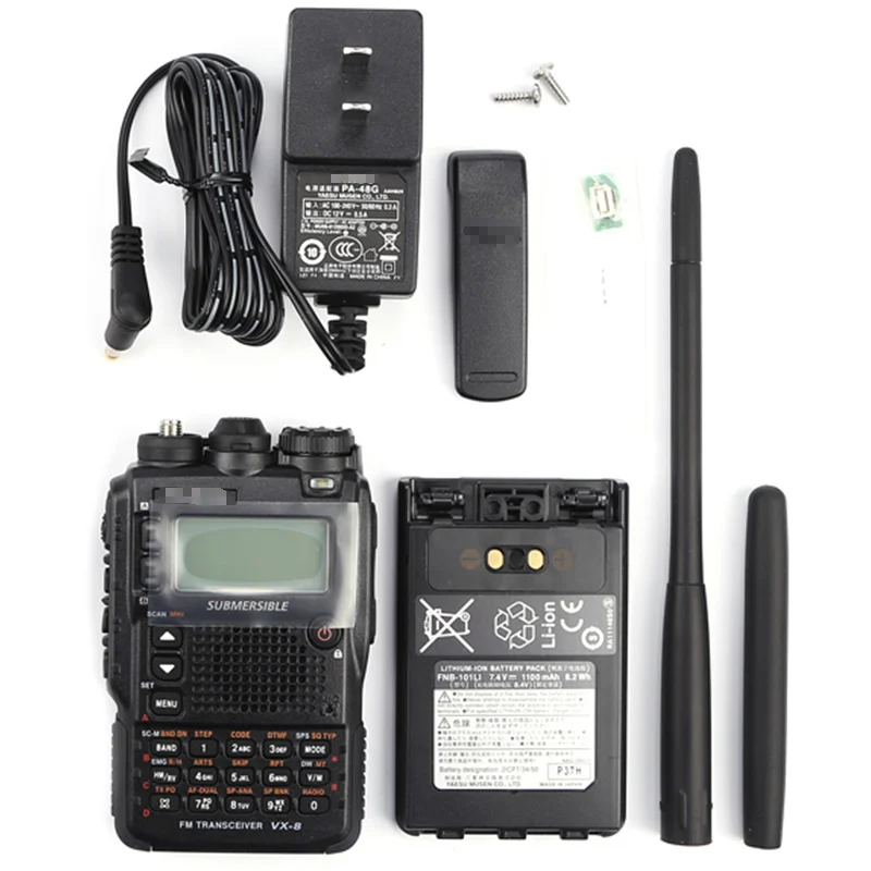 Обычная рация Yaesu VX-8DR трехдиапазонный 140-174/420-470MHz водонепроницаемый портативный FM Ham двухсторонний радиоприемопередатчик