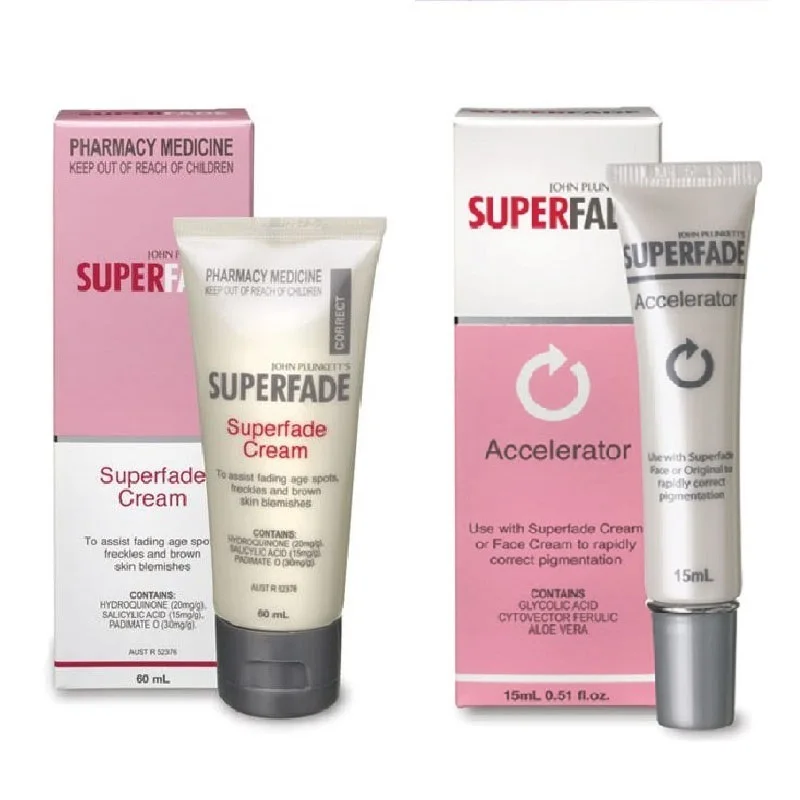 Австралия Superfade крем для тела + ускоритель лечение возрастных пятен пигментации