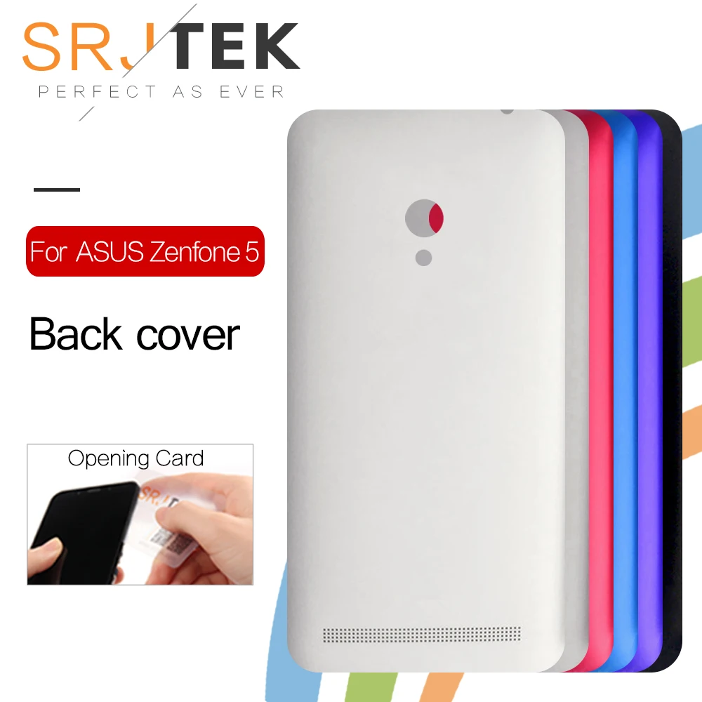 Корпус SRJTEK для ASUS Zenfone 5 задняя крышка корпуса A501CG A500CG A500KL аккумулятора с кнопкой