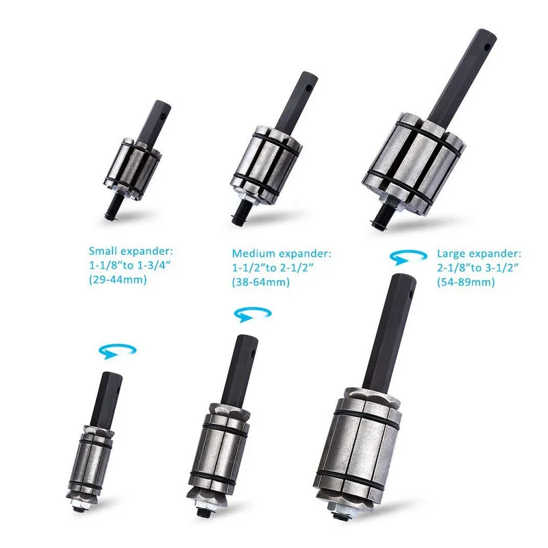 Комплект эспандеров для выхлопной трубы 3 шт. глушитель от 1 1/8 дюйма до 1/2 новый с