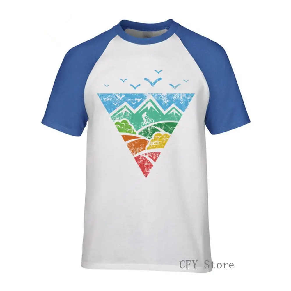 Мужская футболка для катания на горном велосипеде хипстерская одежда с