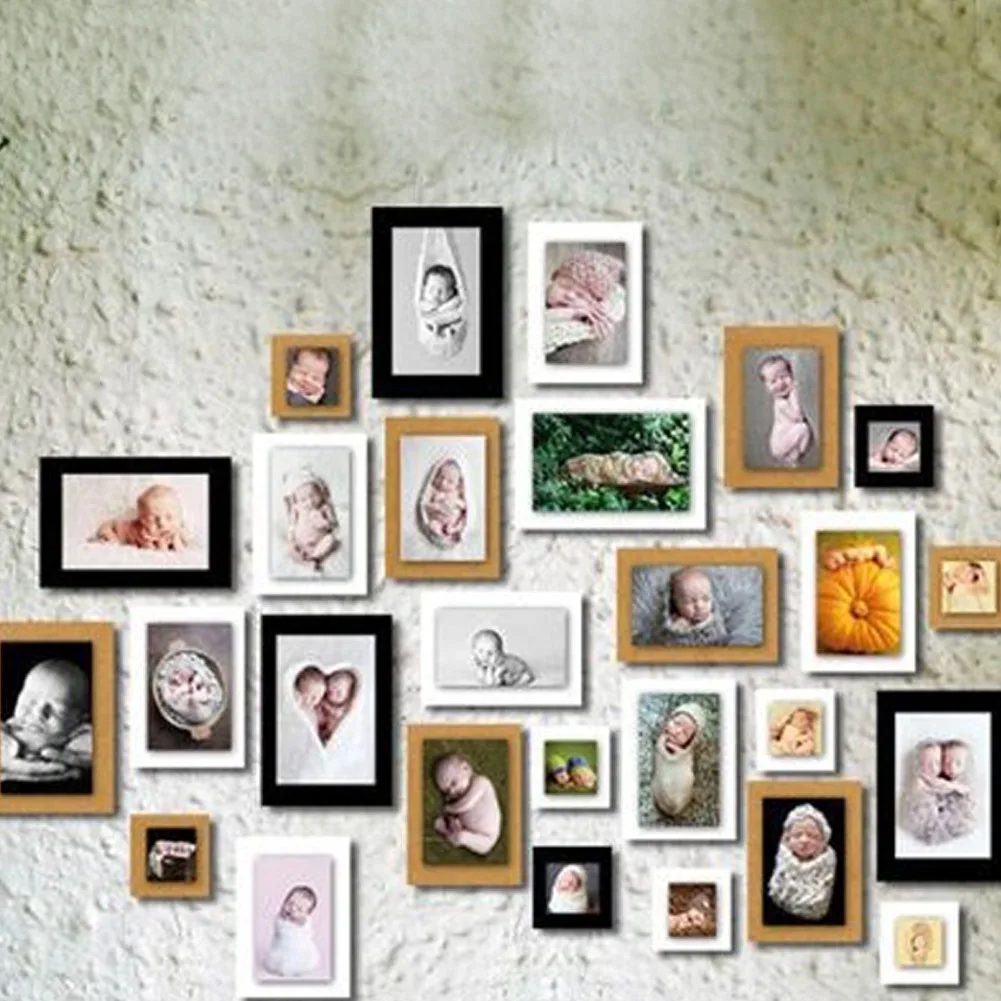 7 шт./лот 7 дюймов винтажная рамка фото DIY фоторамки для фото свадебный подарок домашний декор фоторамка 3 цвета настенная фоторамка