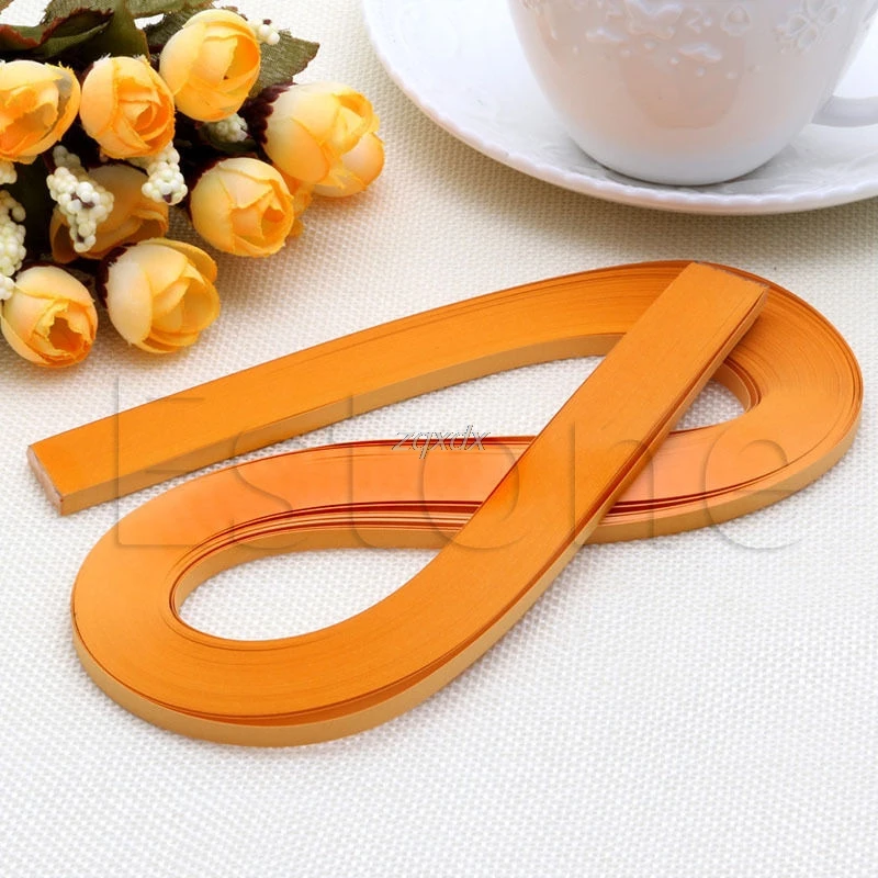 orange 120 полоса для бумаги 5 мм ширина твердая бумага с оригами DIY ручной работы Прямая поставка - Цвет: orange