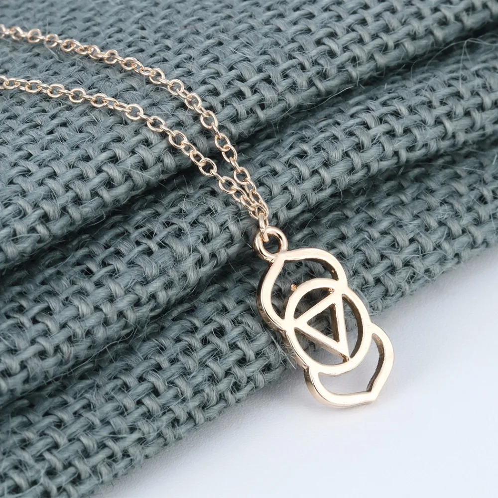 Kinitial 10Pcs Newest Style Geometric Third Eye Chakra Necklace Pendant New Party Sweater Jewelry for Women Bijoux | Украшения и