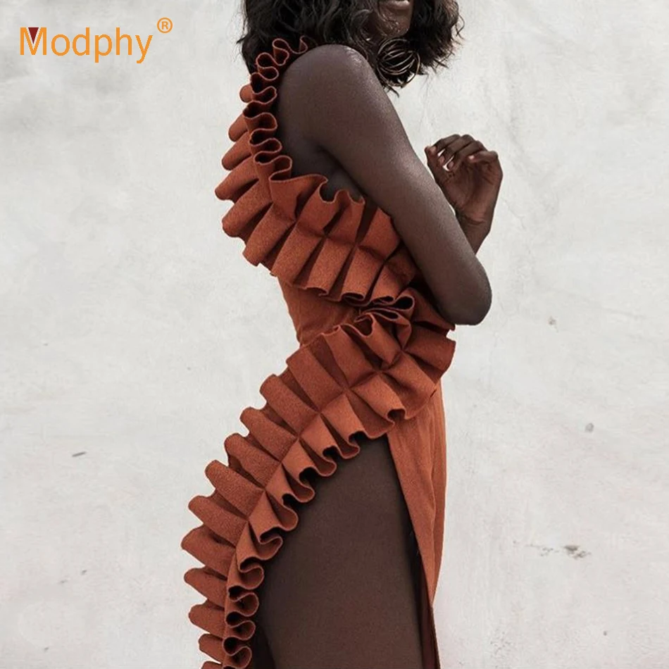 2019 летнее женское Бандажное платье Vestidos оранжевая Майка сексуальное без рукавов