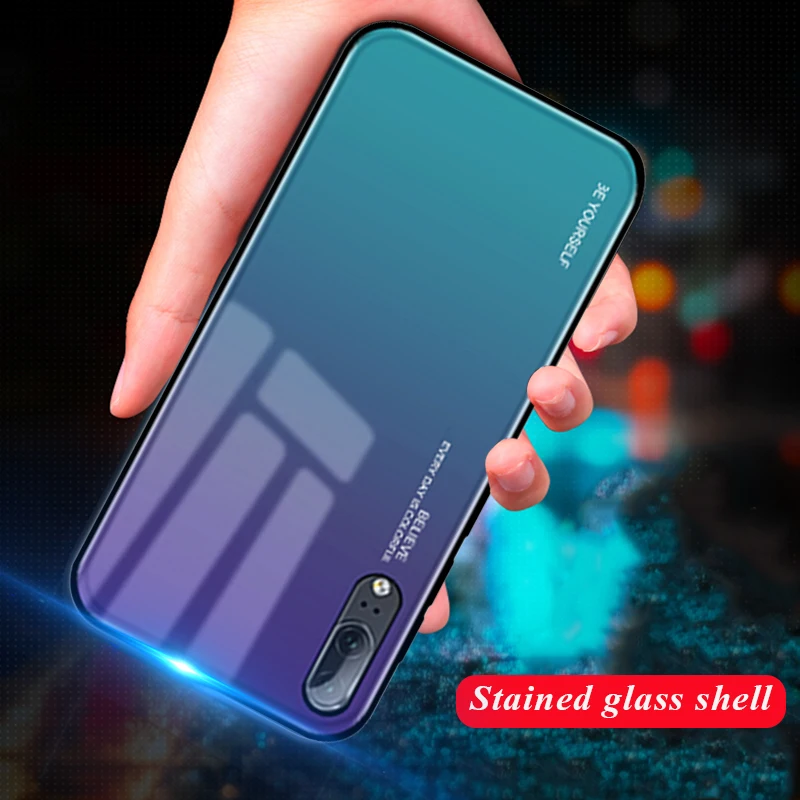 Для huawei mate 20 Lite P20 Pro 10 Nova 3i 2i 3E P Smart Plus Защитная крышка градиентное закаленное