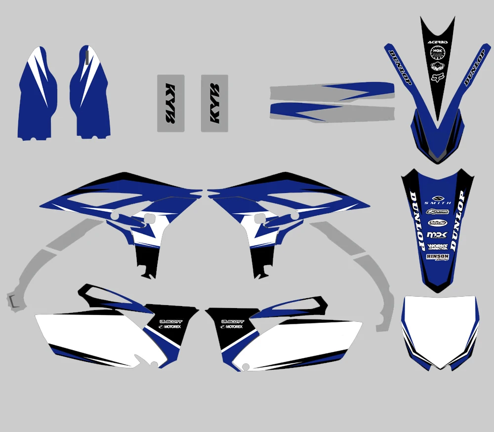 NICECNC клей фоновый рисунок Стикеры для Yamaha YZ250F YZF250 YZ 250F YZF 250 2010 2011 2012 2013 вилка крыло наклейки