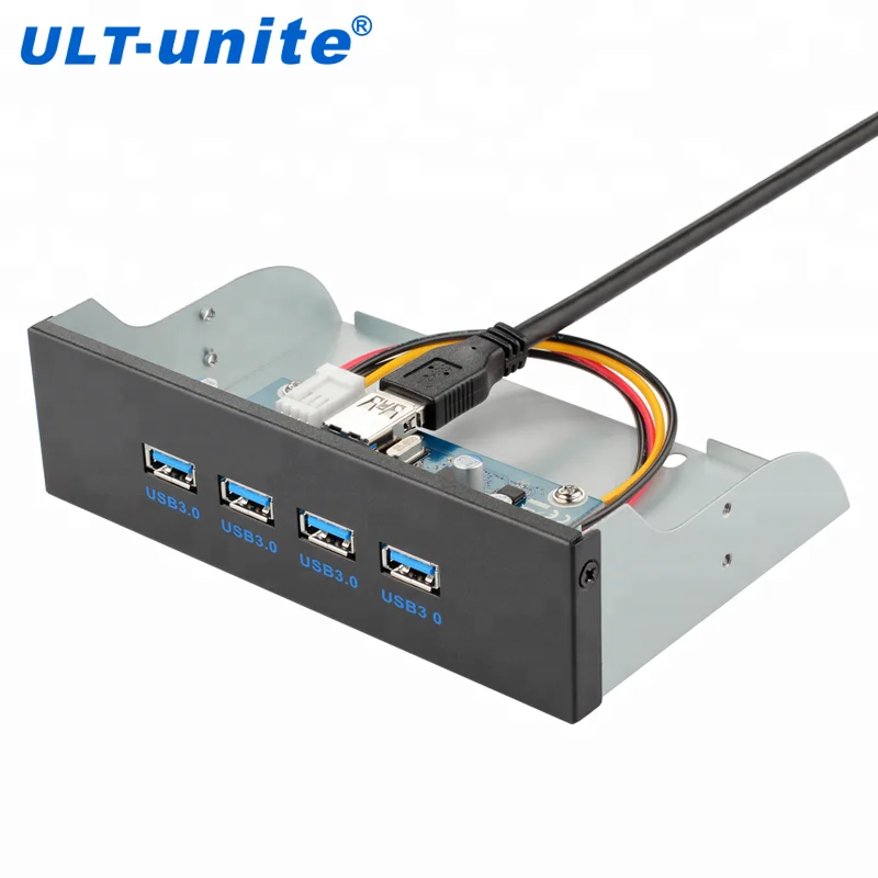 4 порта USB 3 0 Hub 5 25 дюйма пользовательский компьютерный Чехол передняя панель