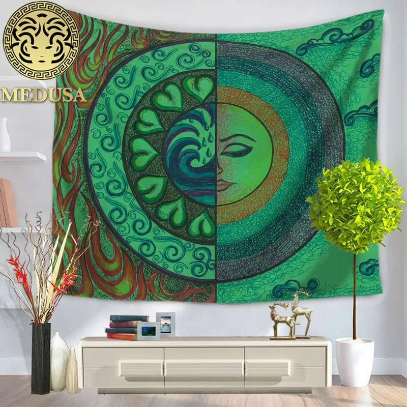 Медуза сын Бог индийские стены гобеленовое пляжное полотенце настенный ковер