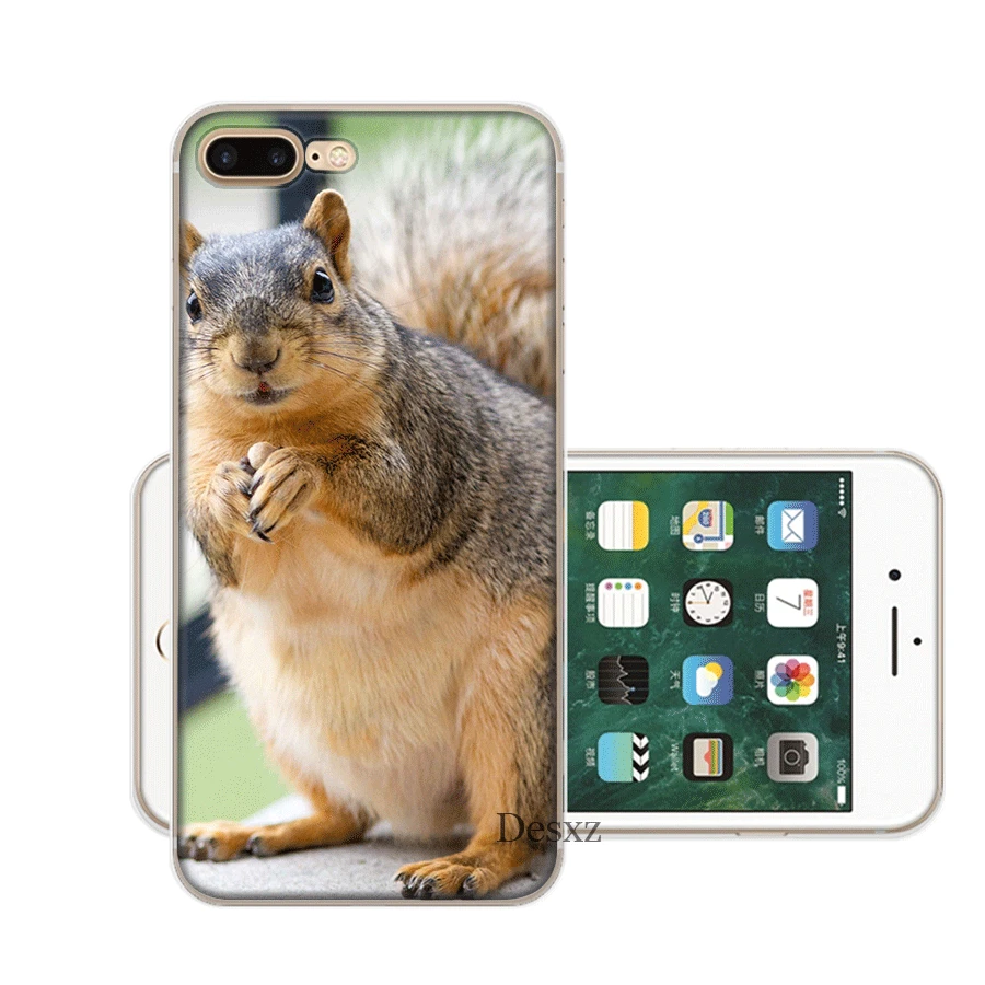 Чехол для мобильного телефона с изображением белки арахиса мыши iPhone 7 8 6 6s Plus 11 Pro X