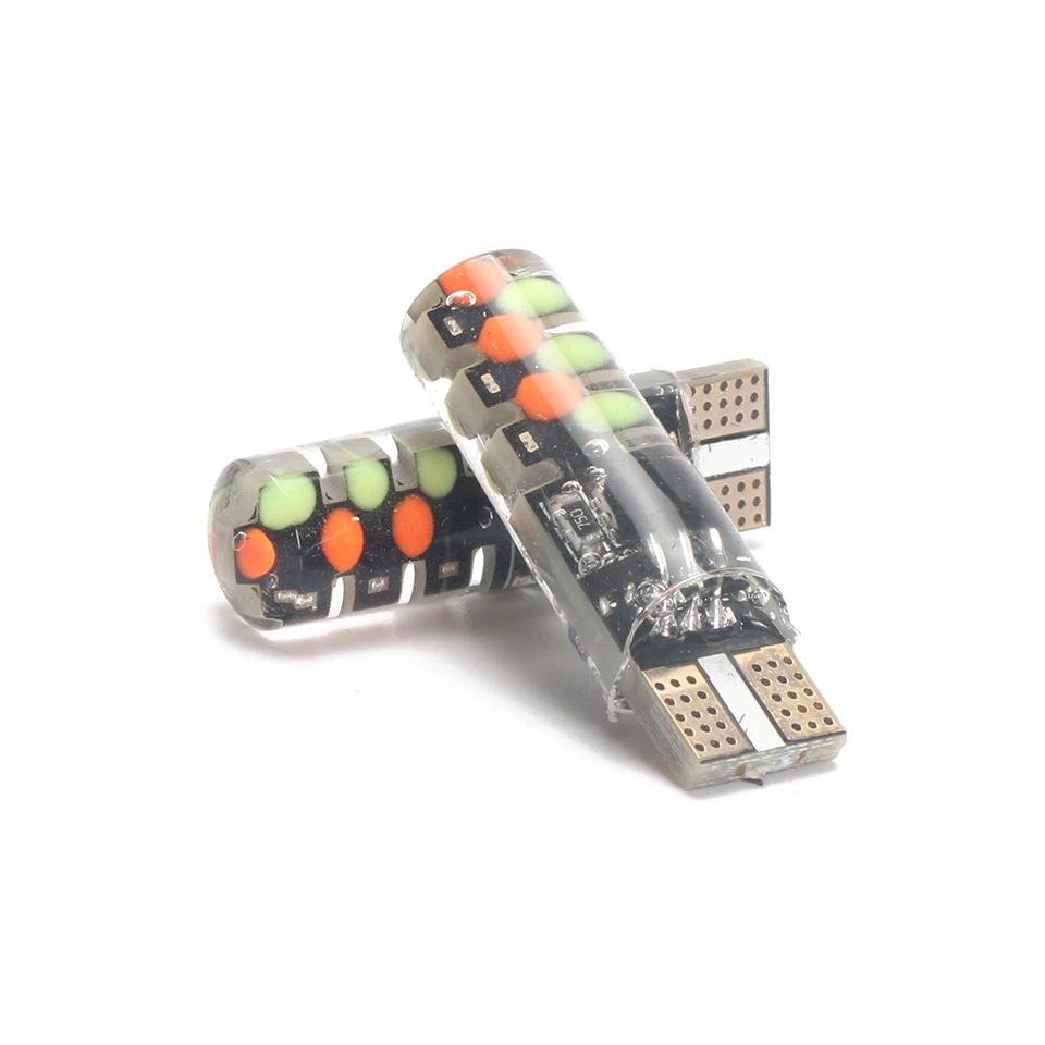 2019 T10 светодиодный автомобильный светильник W5W RGB COB 12SMD Универсальный просвет