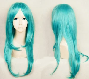 Magi: Лабиринт волшебства Yamraiha Yamuraiha 60 см длинный синий зеленый смешанный термостойкие волосы косплей костюм парик + парик Кепка