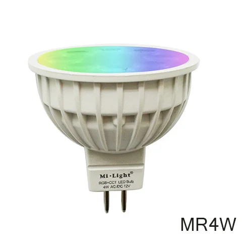 MR4W RGBCW Mi светильник RGBCCT полноцветный 6 Вт 9 Вт 12 Вт Светодиодный светильник GU10 MR4W E14 E27 Светодиодный светильник с регулируемой яркостью для украшения помещений пульт дистанционного управления - Испускаемый цвет: MR4W RGBCW