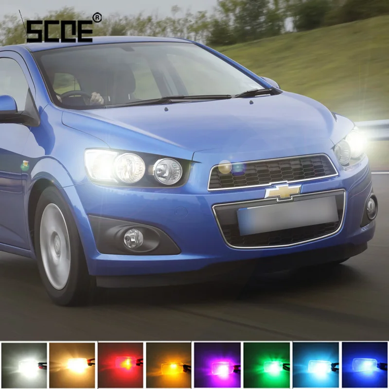 Для Chevrolet Aveo Captiva Cruze Epica Evanda SCOE 2 шт. сверхъяркая Передняя парковочная боковая
