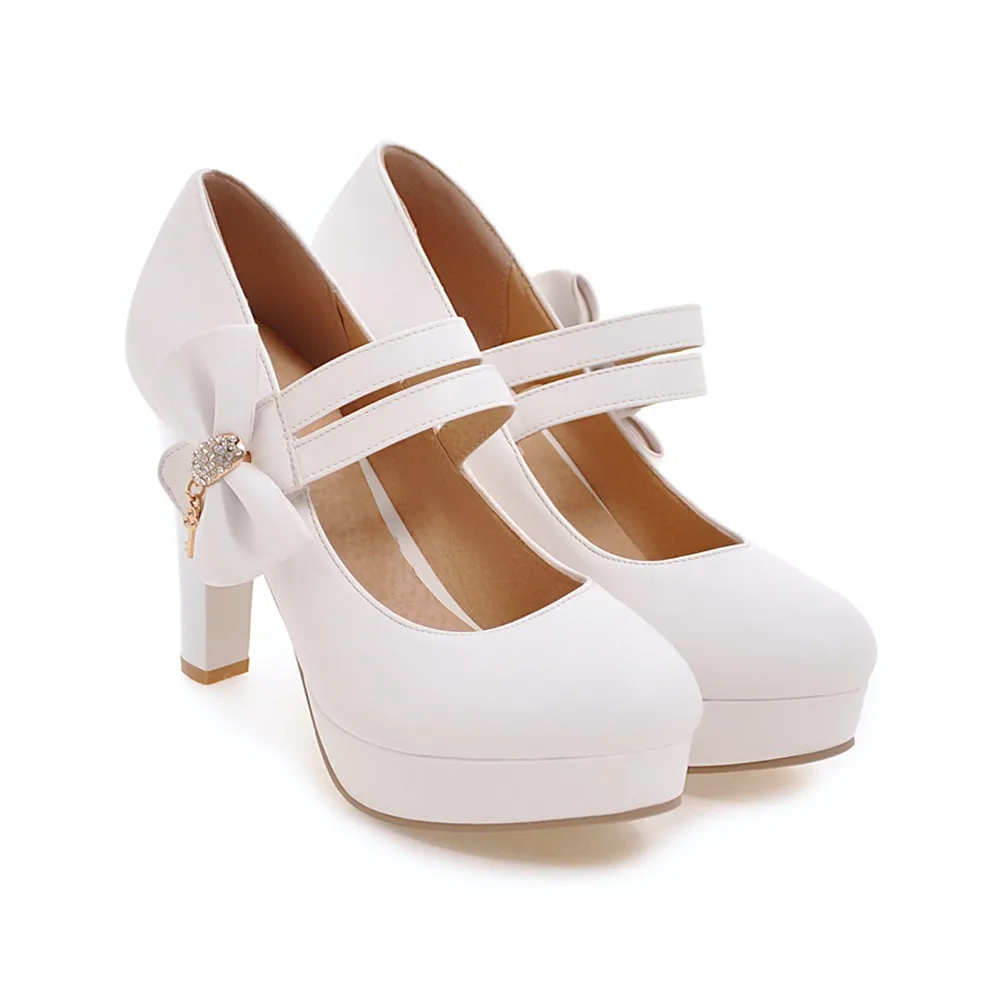 MORAZORA new arrive 2020 round toe pumps women shoes with butterfly knot hook loop extreme high heels platform shoe | Обувь