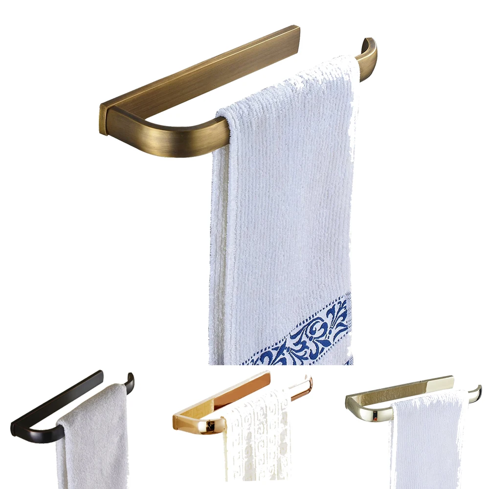 

Leyden Gold ORB Chrome Antique Brass Bathroom Towel Ring Modern Wall Mounted Towel Holder Hanger Bathroom Accessories