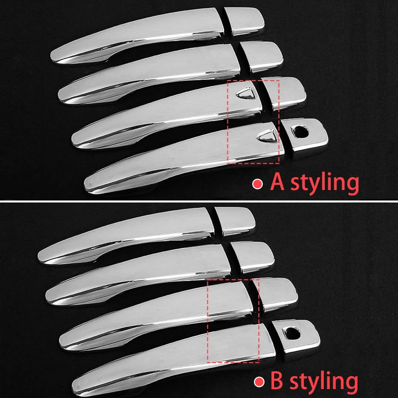 ABS Хромированная Автомобильная дверная ручка крышки чаши планки Защитная