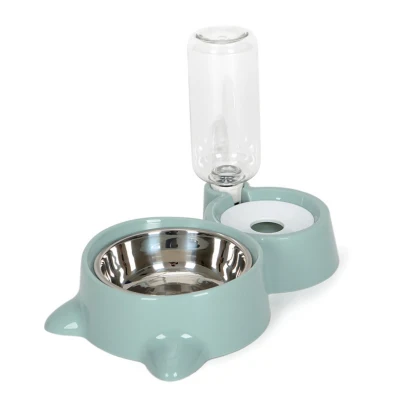 Fat cat green Миска для кошки бутылочка для подачи воды в Поильник для собак чаша котенка для фонтанчика питьевой воды блюдо для еды любимчика шара Товары - Цвет: Fat cat green