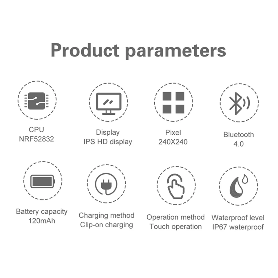 

Smart Fitness Bracelet CF18 Music Camera Bluetooth for Android iOS with Pressure Measurement Activity Tracking Women Men watch