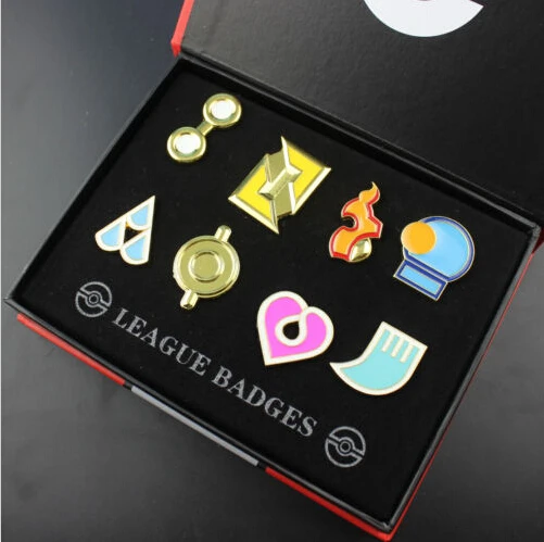 8 шт./лот мультфильм Аниме Покемон карманная Лига набор значков карманные монстры