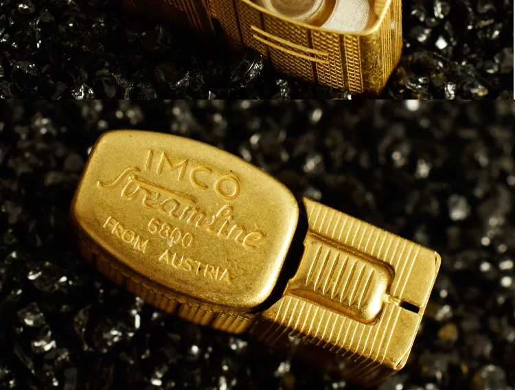 IMCO 6800, Классическая медная зажигалка, газонлион, винтажный стиль, масло, бензин, многоразового использования, кремневое зажигание, шлифовальные круги, огнеупорная зажигалка