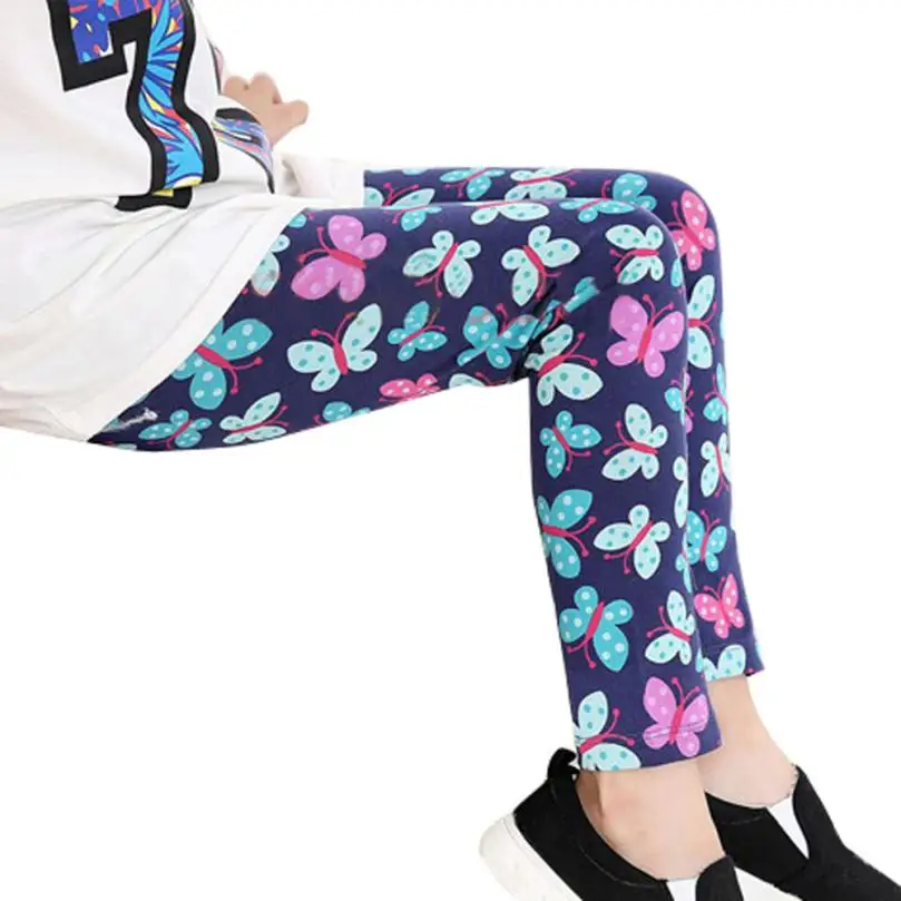 Baby Kids Girl Pants Summer Comfortable Cotton Children Trousers Printing Leggings Flower Kids Classic baby Girls Pencil Pants