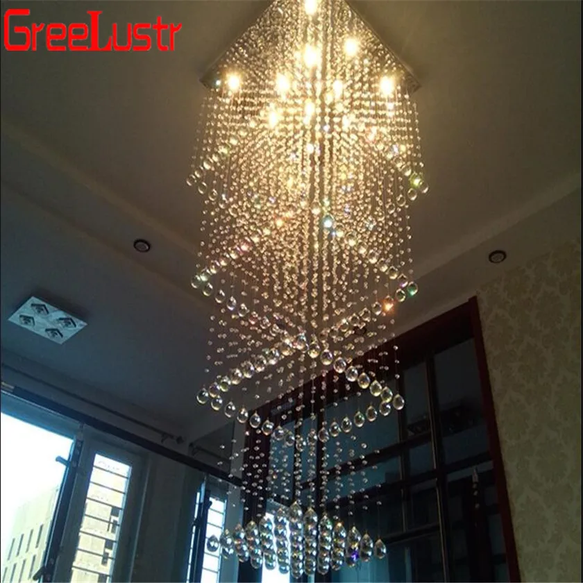 Потолочный светильник современный квадратный с кристаллами GU10|ceiling lights|square ceiling