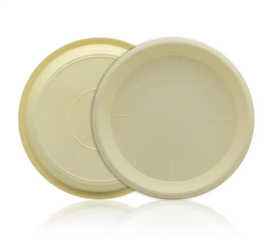 beige 10pcs Лотки для цветочных горшков, пластиковая подставка для цветов, чаши для растений, тарелки для горшки для суккулентов, лотки для сада, Декор для дома, ремесло - Цвет: beige 10pcs