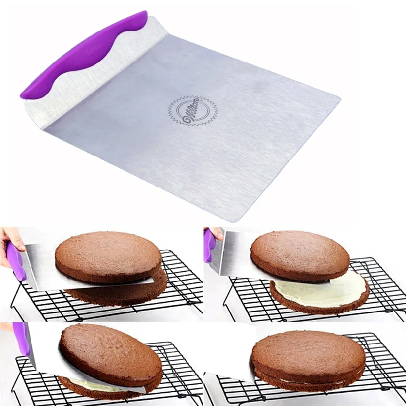 

Stainless Steel Cake Lifter Cake Transfer Shovel Bread Pizza Dough Scraper Cutter Baking Tools