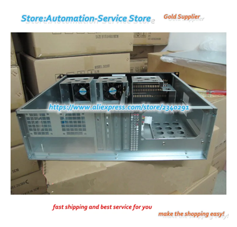 

3U380 Short Chassis Industrial Control DVR Chassis ATX Board PC Power HTPC Server Chassis Aluminum Panel High Card