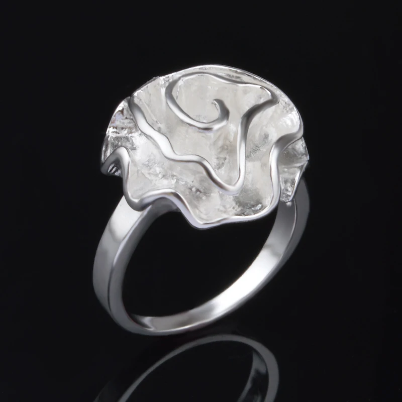 Кольца из стерлингового серебра 925 пробы с розами женские кольца украшениями