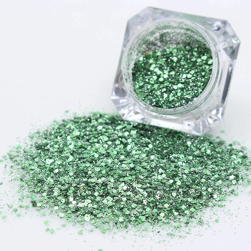 BORN PRETTY Holo Блестки для лазерного маникюра золотые серебряные блестящие цветные