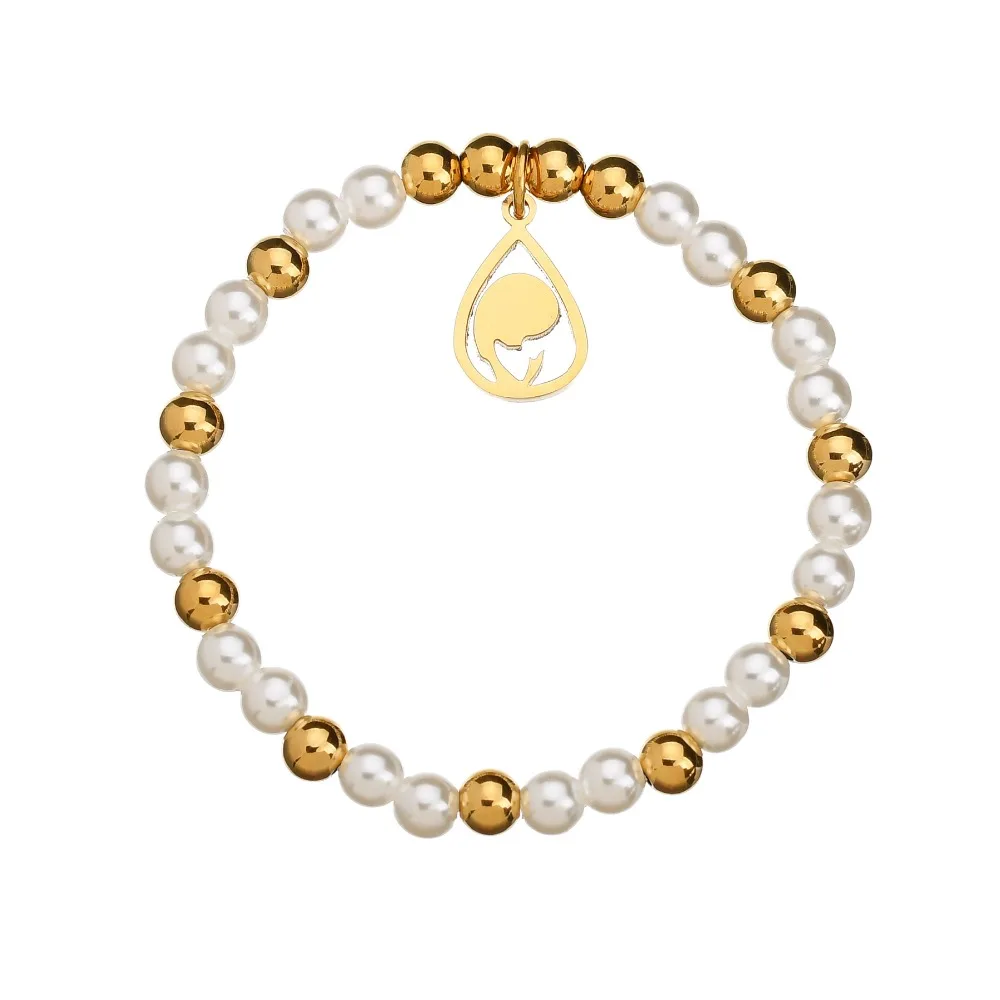 Христианские ювелирные изделия Искусственные женские браслеты из нержавеющей