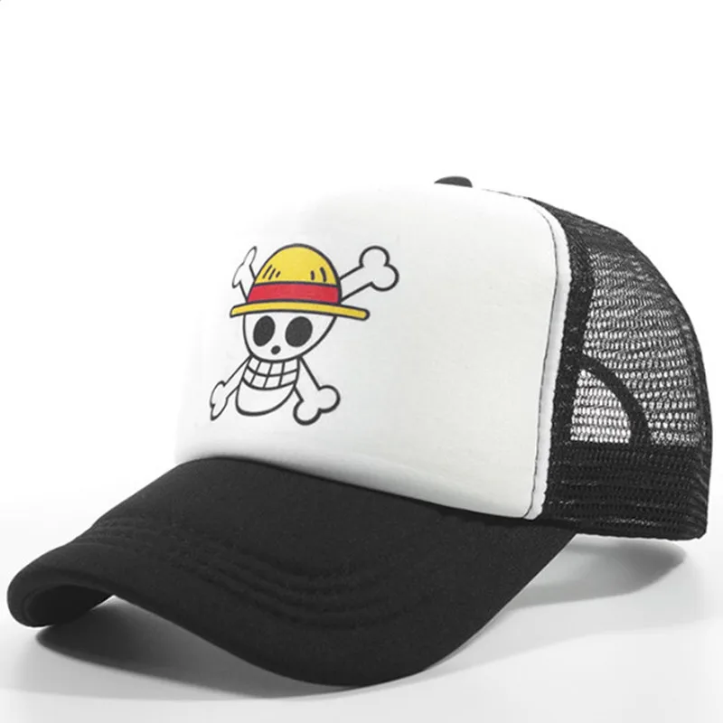 Цельная бейсбольная кепка японского аниме Monkey D. Шляпы для косплея Luffy снепбеки