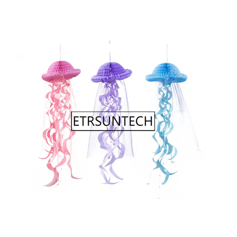 30 шт. подвесные медузы украшение вечерние сотовое ремесло пастель Русалка декор