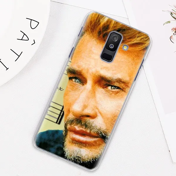 Джонни Холлидей чехол для samsung Galaxy J4 J6 плюс J3 J5 J6 J7 J8 C2 Core J5 J7 премьер Футляр для телефона - Цвет: 02