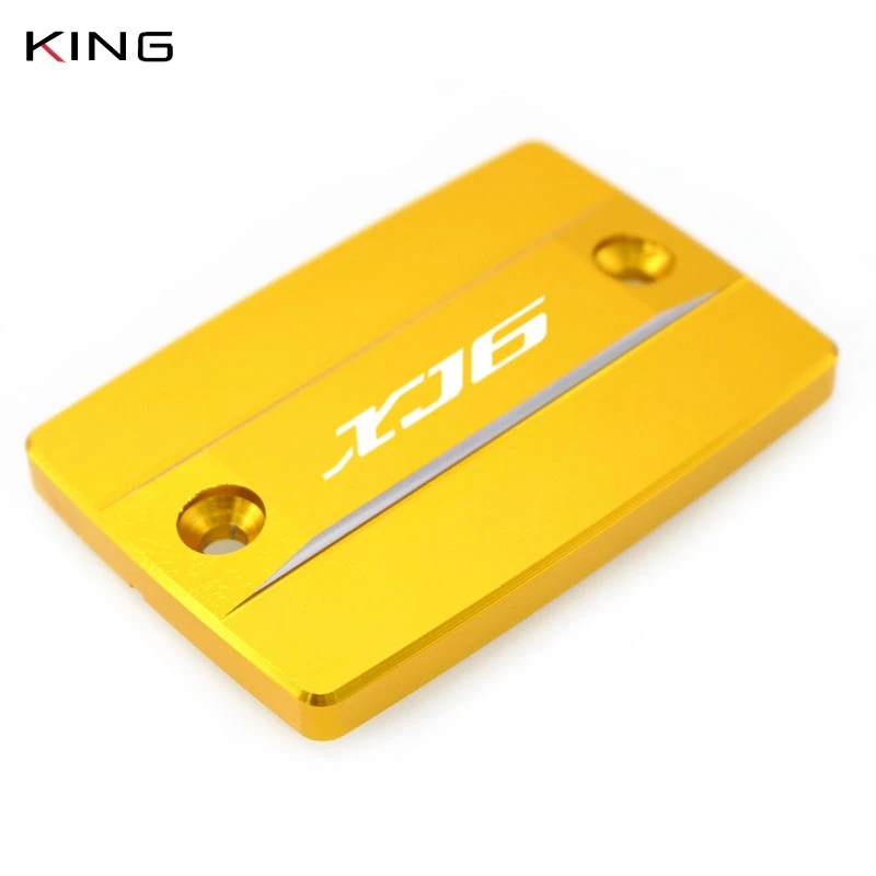 Для YAMAHA XJ6 утечки F 2009-2013 XJR 1300 XJR1300 2005- SUPERTENERE XT1200ZE 12-17 передняя Тормозная жидкость резервуар Крышка - Цвет: Gold logo (XJ6)