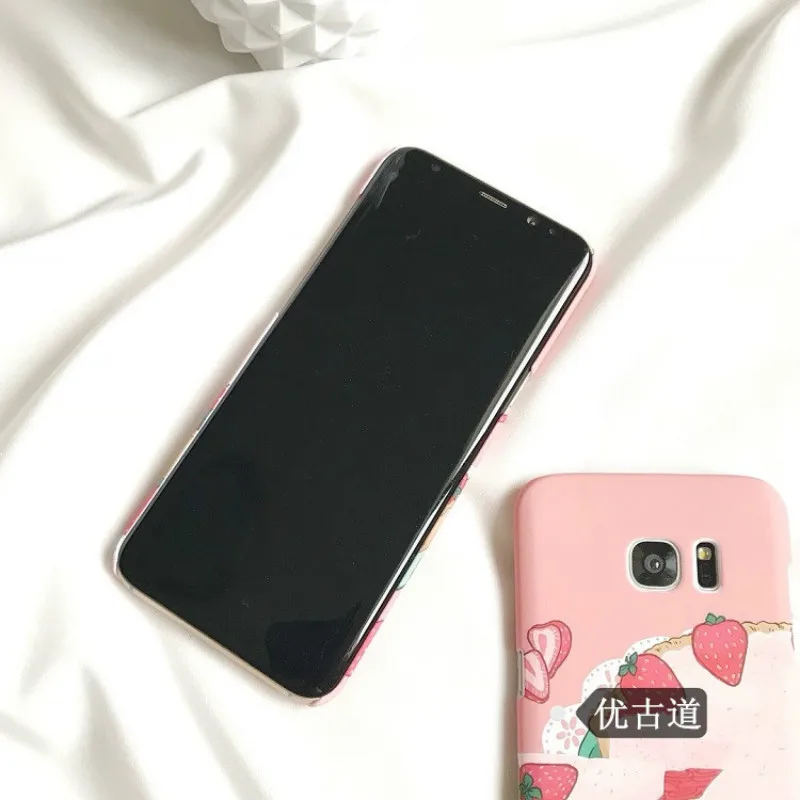Чехол для телефона KOMY с клубничным пирогом Samsung Galaxy S8 S9 Plus Жесткий ПК милые яркие