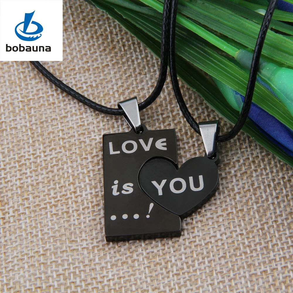 Любовь Вы Сердце Головоломки Совпадающие Пары Ожерелье на День святого