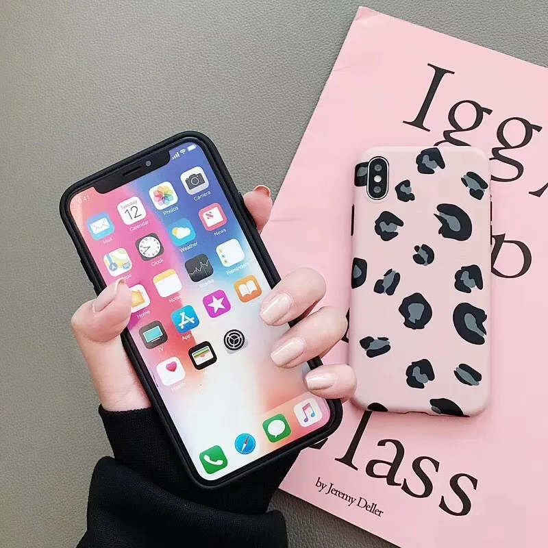 Мода Красочные леопардовый чехол для телефона iphone XS Max XR X 6 6s 7 8 plus задняя крышка